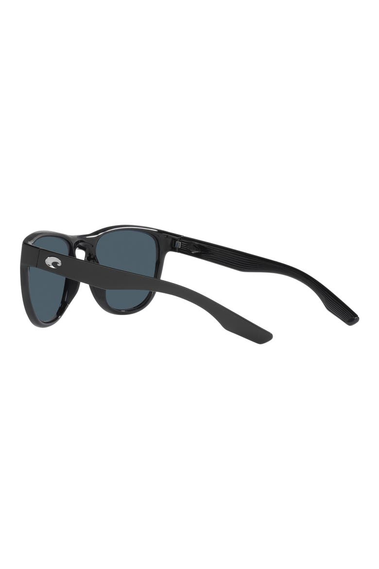 Irie 55mm Polarized Pilot Sunglasses, Alternate, color, BLACK