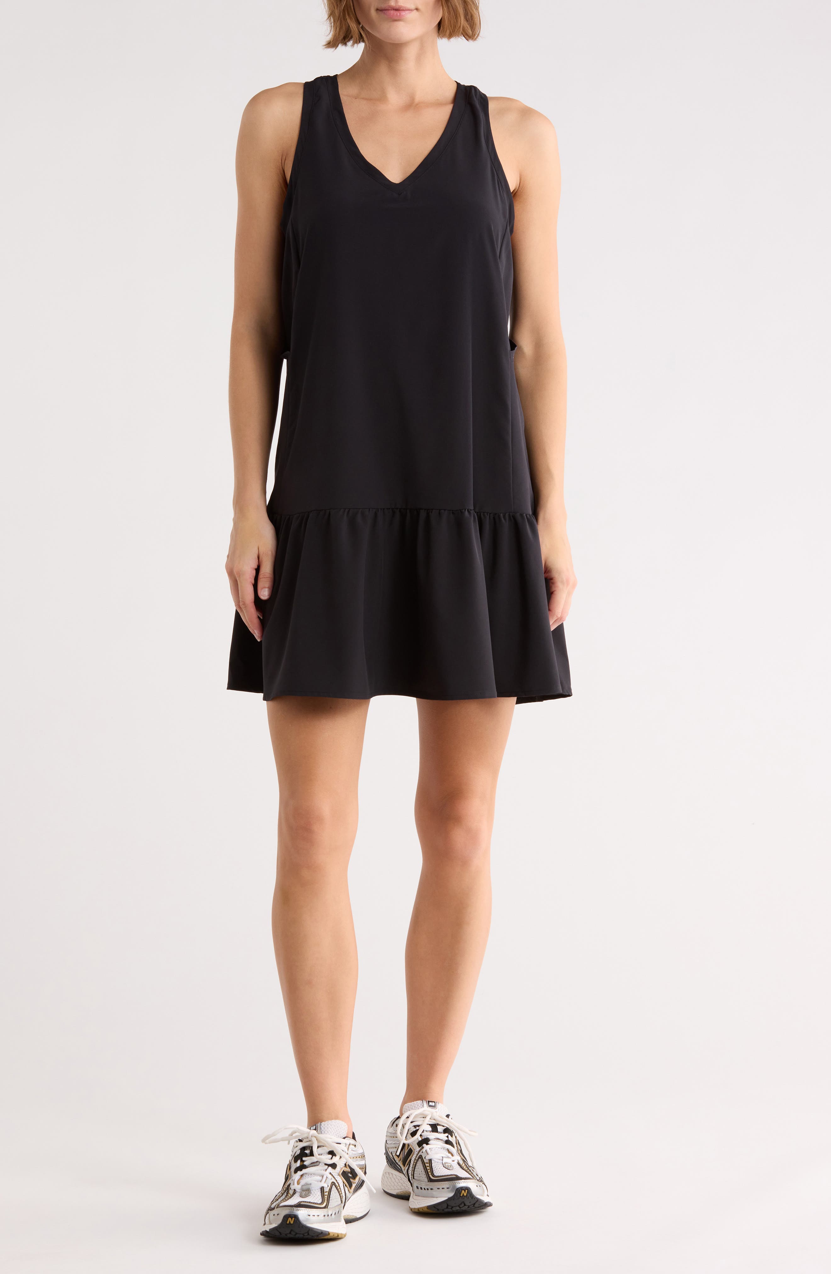 Z by Zella Solstice Sleeveless Tiered Minidress