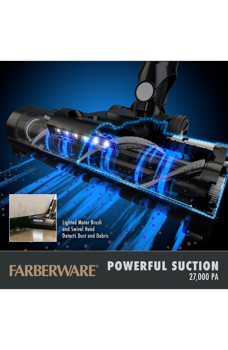 FARBERWARE Cordless Platinum Stick Vacuum Cleaner, Alternate, color, Black