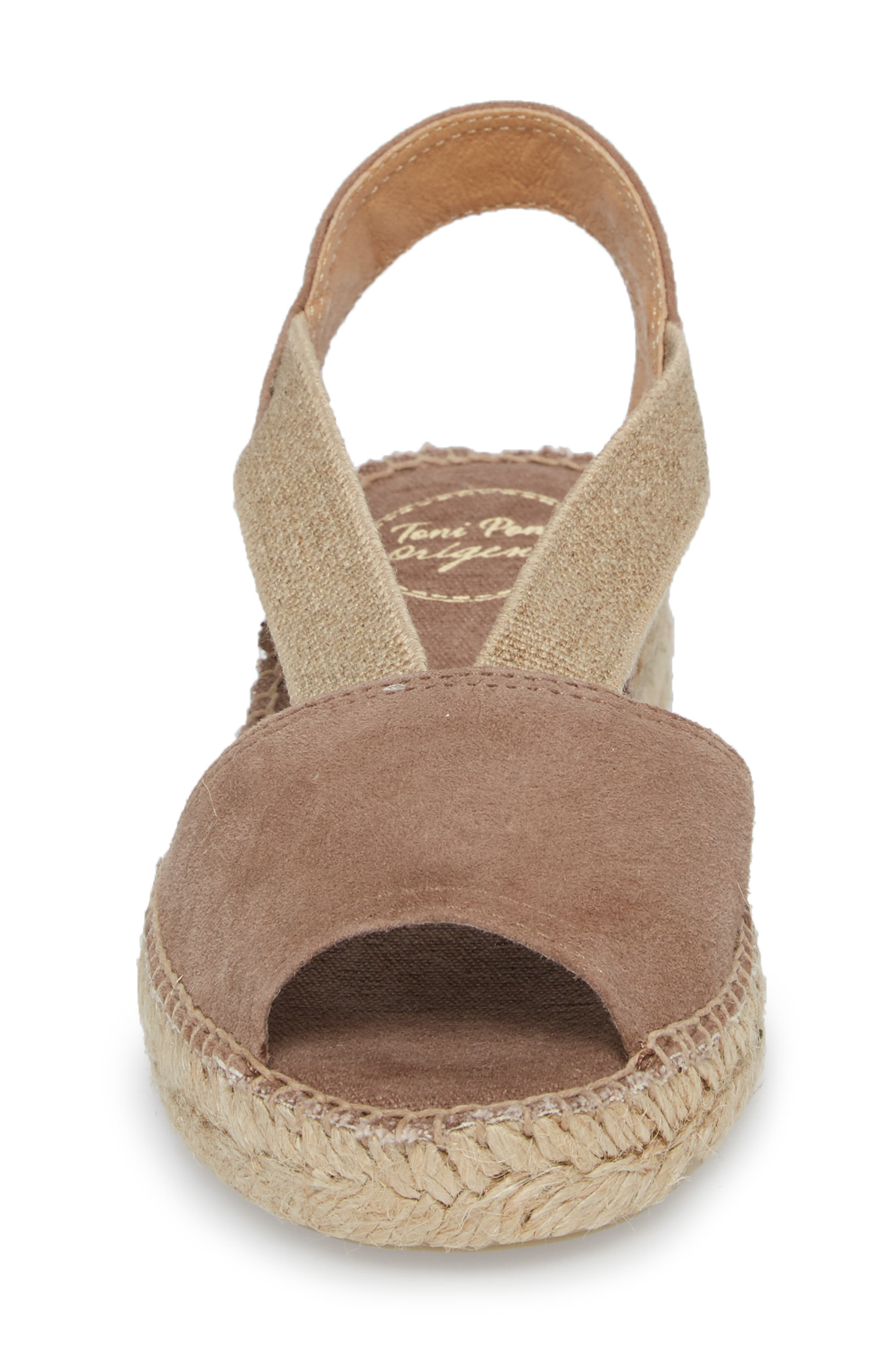 Ella Espadrille Sandal, Alternate, color, TAUPE SUEDE