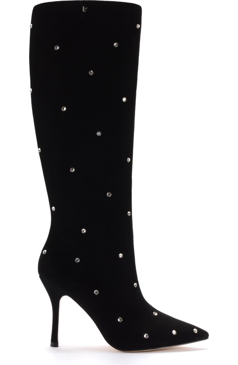 Larroudé Kate Swarovski<sup>®</sup> Crystal Embellished Pointed Toe Knee High Boot, Alternate, color,