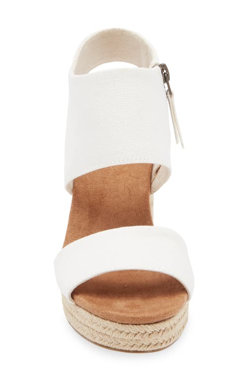 TOMS TOMS CANVAS PLATFORM SANDAL
