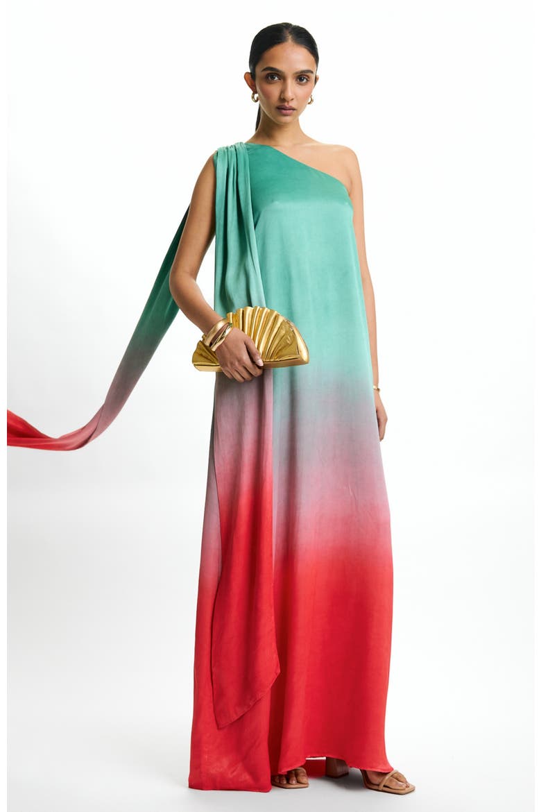 Raya Gown Fsc® Certified Viscose Ombra Popsicle, Alternate, color, Ombra Popsicle