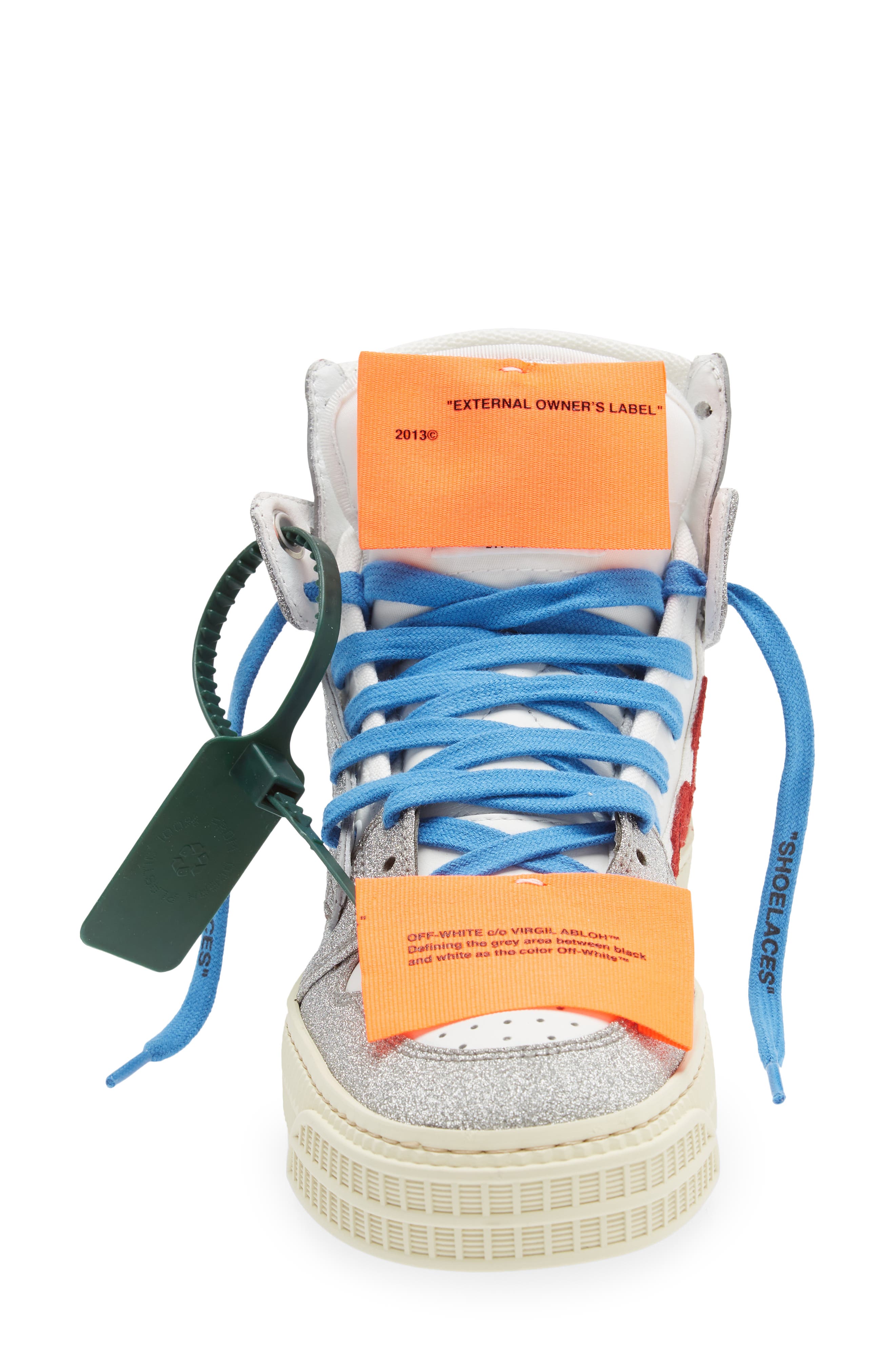 Off-White Off Court 3.0 Glitter High Top Sneaker, Alternate, color, 