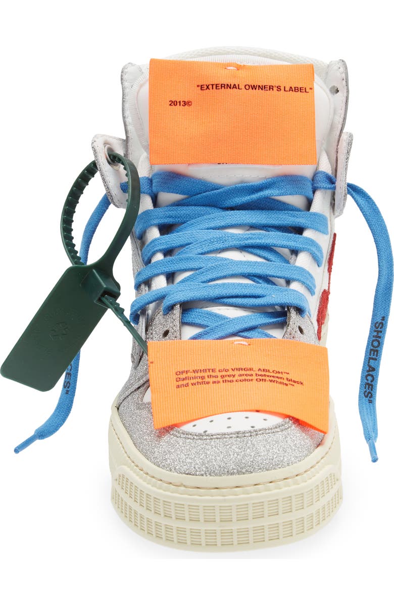 Off-White Off Court 3.0 Glitter High Top Sneaker, Alternate, color,