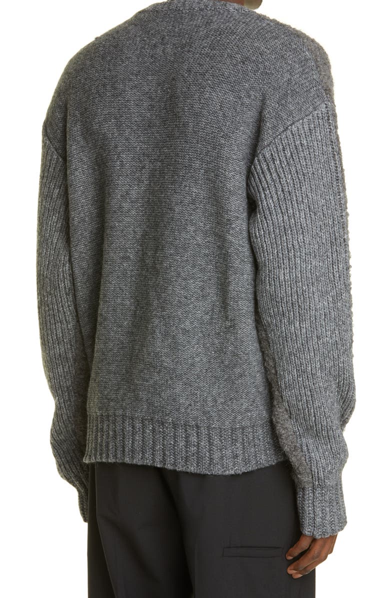 Off-White Men's Arrows Reversed Knit Crewneck Sweater, Alternate, color, 