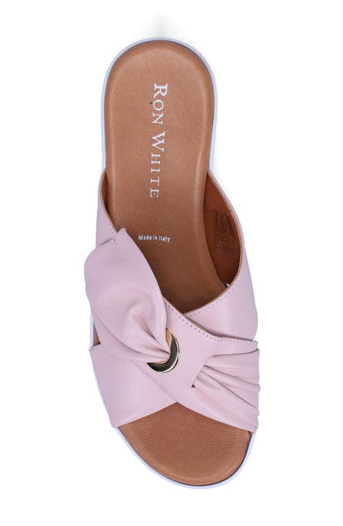 Ron White Patrika Platform Wedge Slide Sandal In Blush