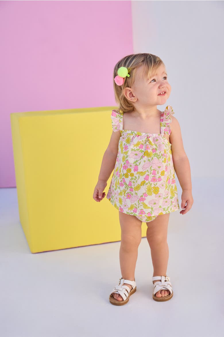 Kids' Floral Brighton Bloomer Set, Alternate, color, Bedford Buttercup