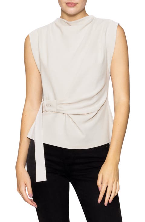 Buckle Front Extended Sleeve Top