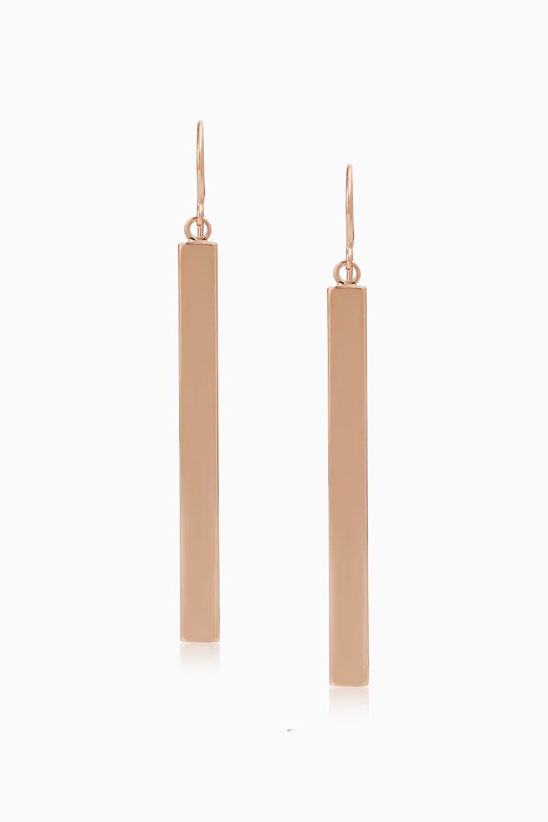 14K Gold Pisa Drop Earrings, Alternate, color, Rose Gold