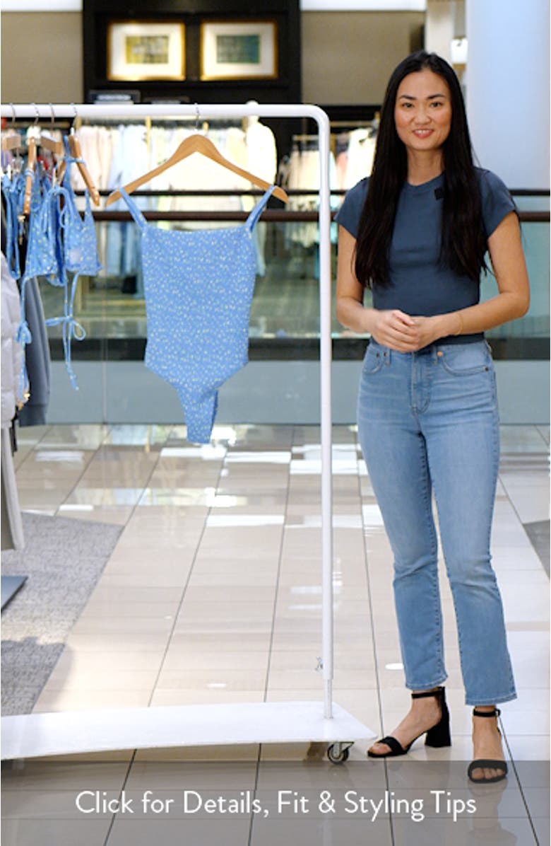 Smocked Low Back One-Piece Swimsuit, sales video thumbnail