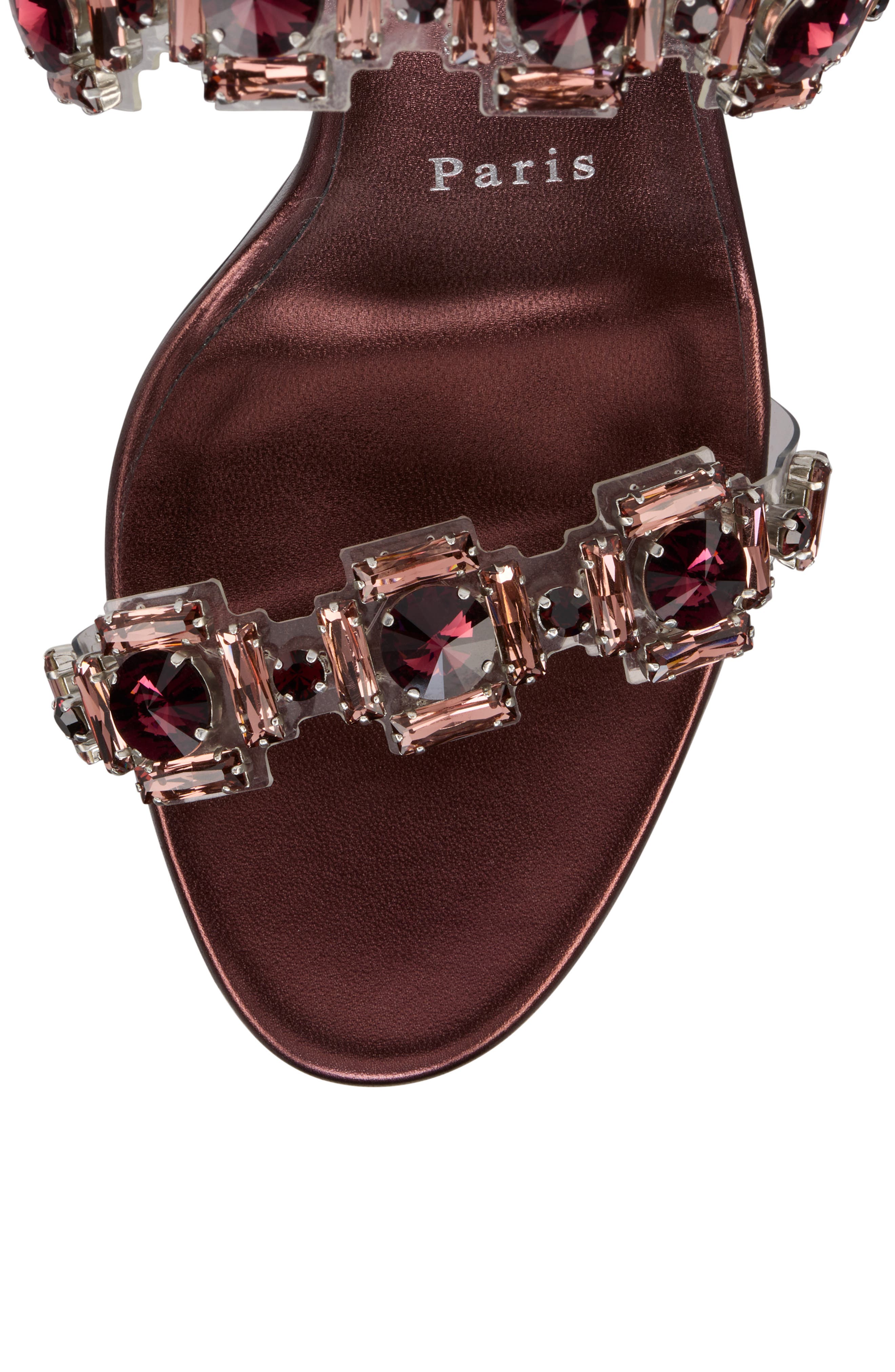 Christian Louboutin Just Jewel Crystal Embellished Stiletto Sandal, Alternate, color, Vers Palacy/ Lin Palacy