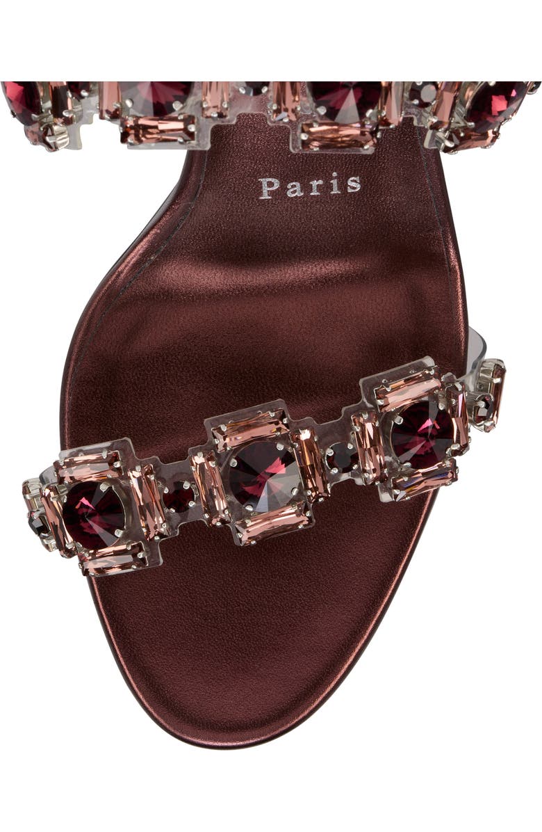 Christian Louboutin Just Jewel Crystal Embellished Stiletto Sandal, Alternate, color, Vers Palacy/ Lin Palacy