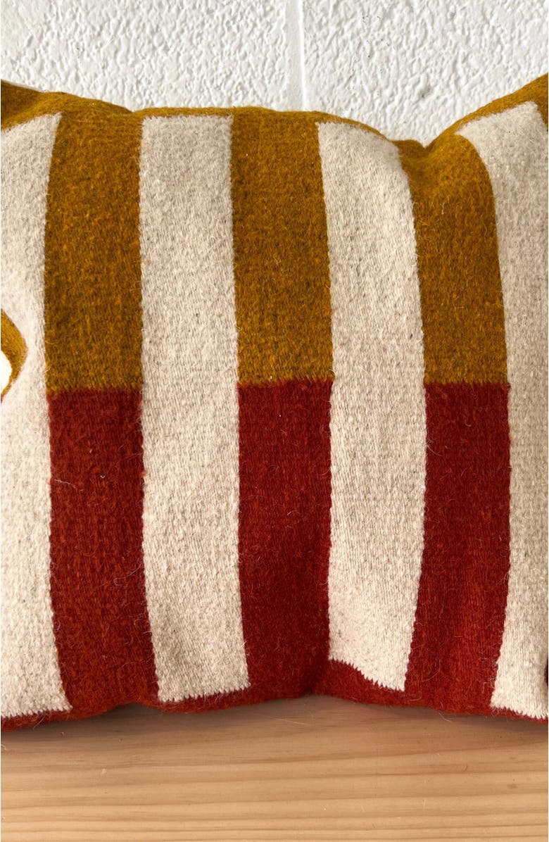 Loom Imports Wool Tri Colored Pillow Nº1 - Cover Only, Main, color, 