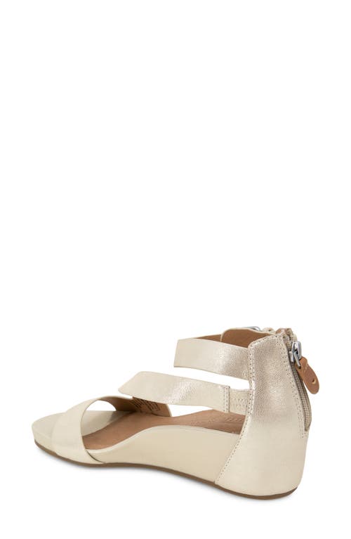 Gentle Souls Gwen Asymmetric Strappy Sandal In Gold