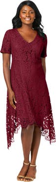 Jessica London Lace Handkerchief Dress