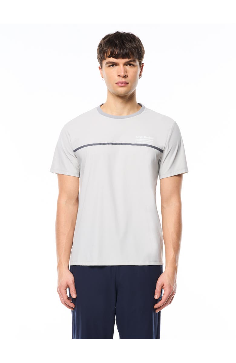Sergio Tacchini Campo Court T-shirt, Main, color, Quiet Grey