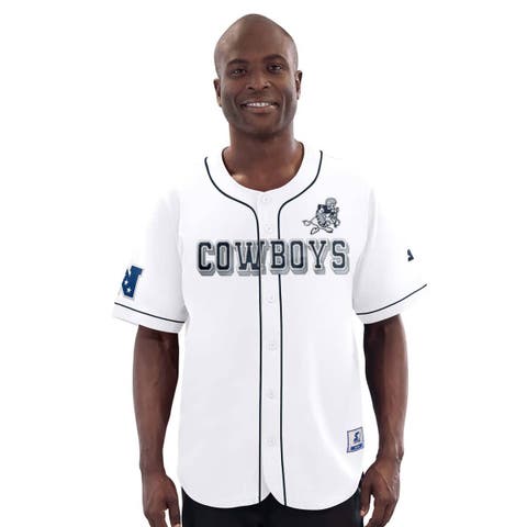 Men's G-III Sports by Carl Banks  White Dallas Cowboys Throwback Relay Baseball Jersey