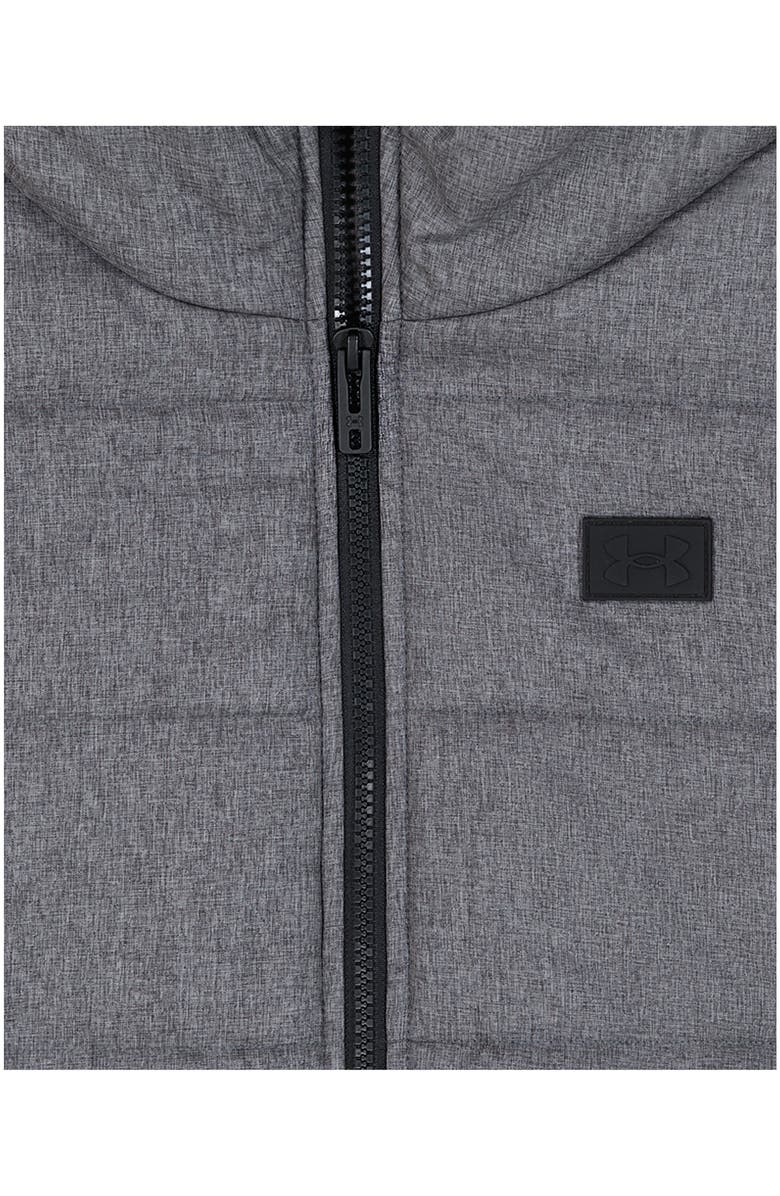Under Armour Kids' 2Fer Water Resistant Hoodie Vest, Alternate, color, Pitch Gray Heather