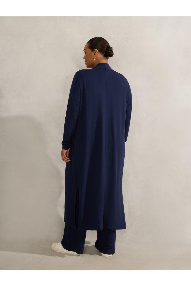 Lightweight Supersoft Maxi Cardigan, Alternate, color, Navy