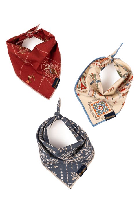 Set of 3 Pet Bandanas