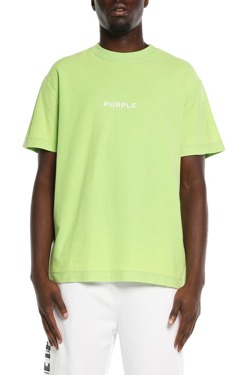 PURPLE BRAND Cotton Jersey Logo Graphic T-Shirt, Main, color, Green