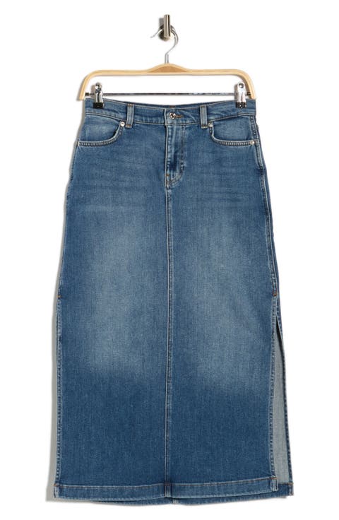 Denim Midi Skirt