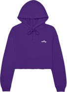 Dalix Womens Salty Midweight Fleece Cropped Hooded Sweatshirt