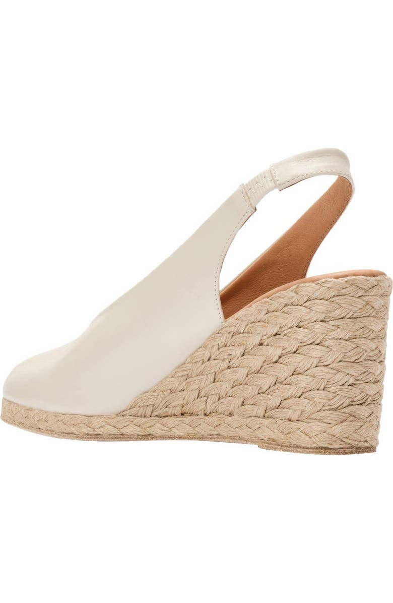 André Assous Pamala Slingback Espadrille Platform Wedge Pump, Alternate, color, Vanilla Leather