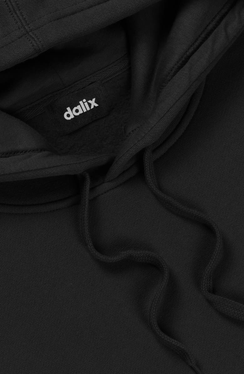 Dalix Ghost Midweight Fleece Classic Hooded Sweatshirt, Alternate, color, Black