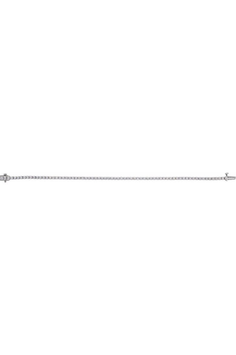3 CT Lab-Grown Diamond Tennis Bracelet in 14K Gold, Alternate, color, White