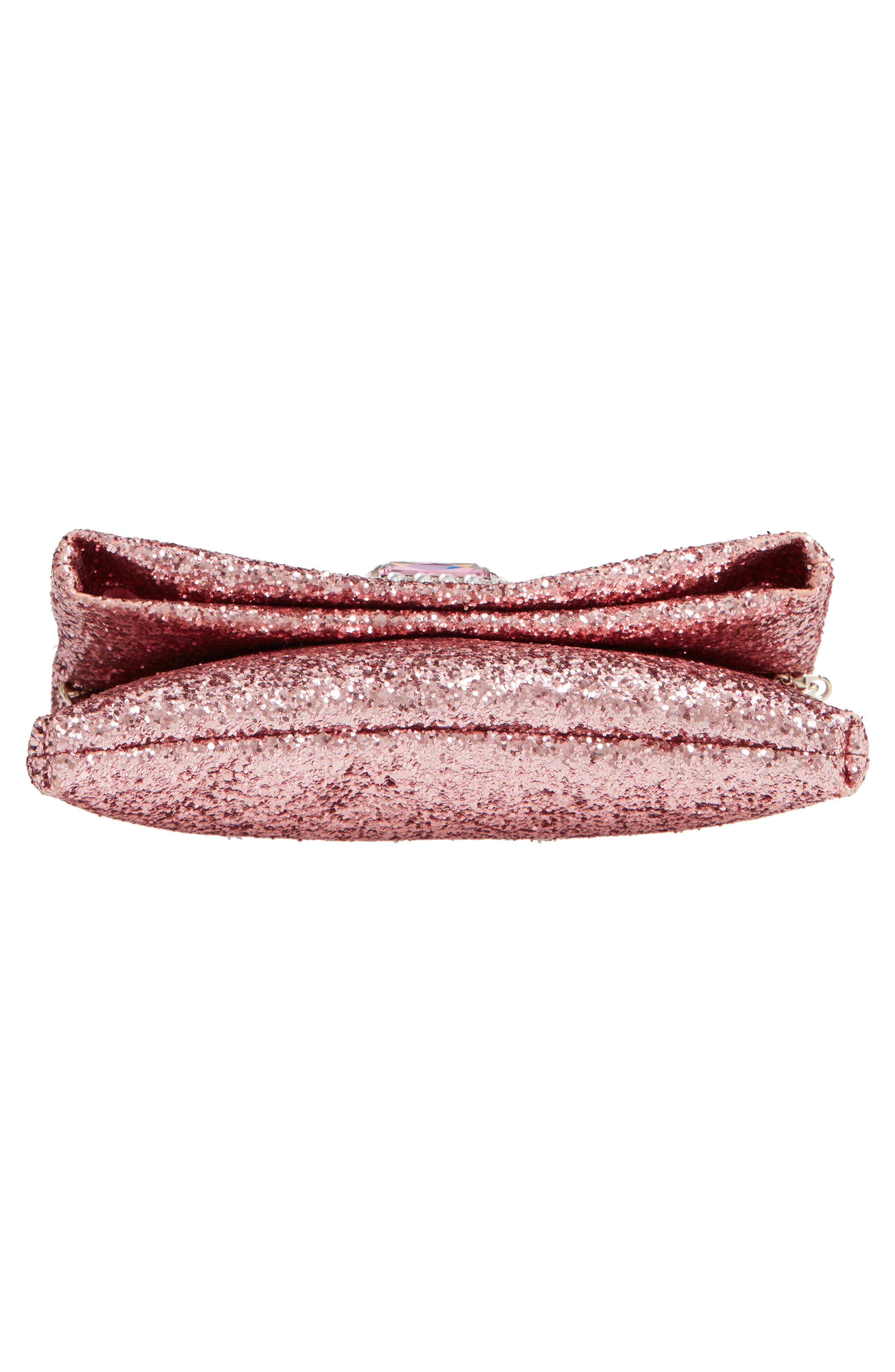 Jimmy Choo Titania Galactica Glitter Clutch, Alternate, color, 