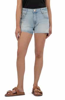 KUT from the Kloth Jane Mid Rise Denim Shorts