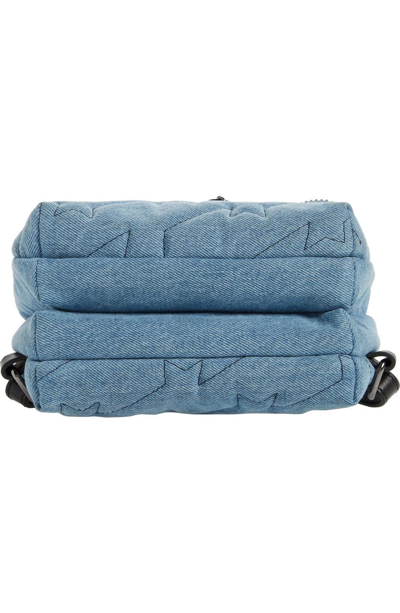 Zadig & Voltaire Romy Compact Quilted Denim Backpack, Alternate, color,