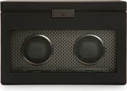 WOLF Axis Double Watch Winder with Storage