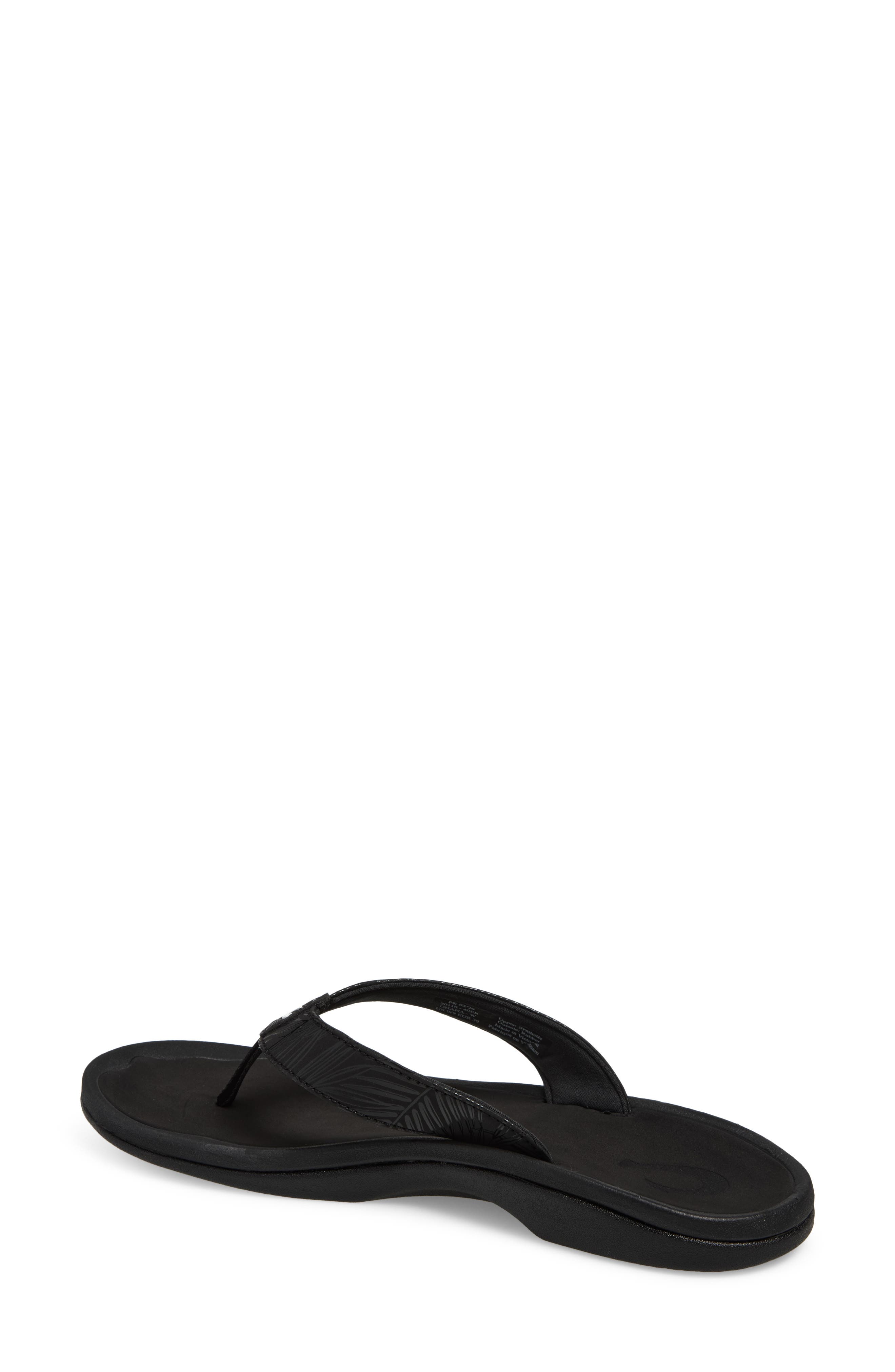 Ohana Flip Flop, Alternate, color, BLACK/PALM