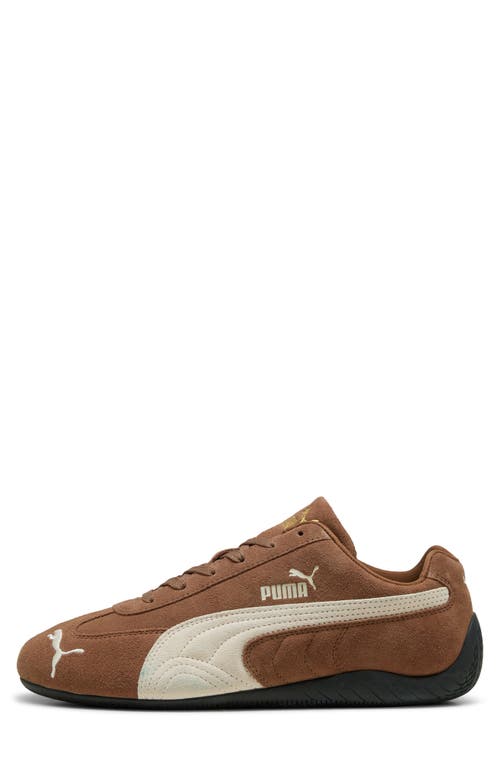 Puma Speedcat Archive Brown Sneakers With Side Logo In Suede Unisex In Brown
