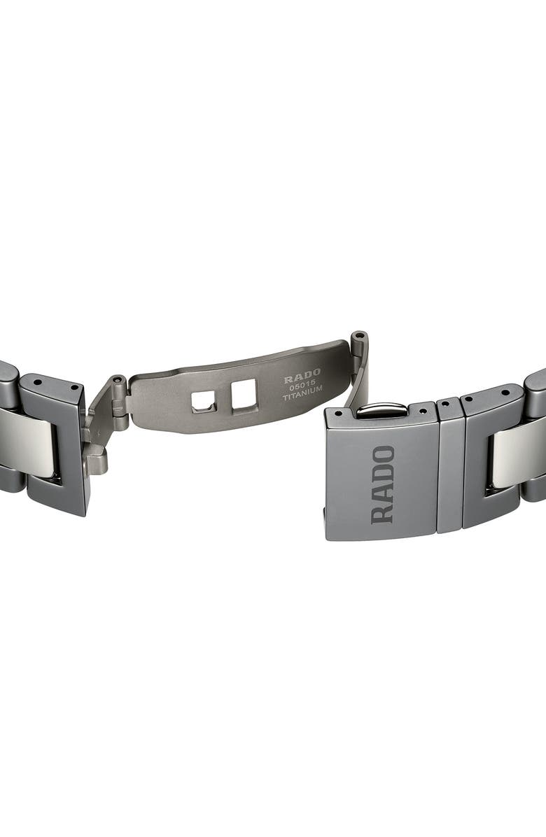 RADO Captain Cook High Tech Ceramic Skeleton Bracelet Watch, 43mm, Alternate, color, Grey