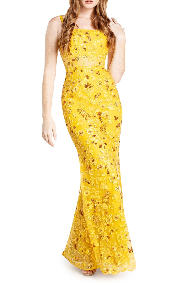 Dress the Population Aria Maxi Dress, Main, color, 