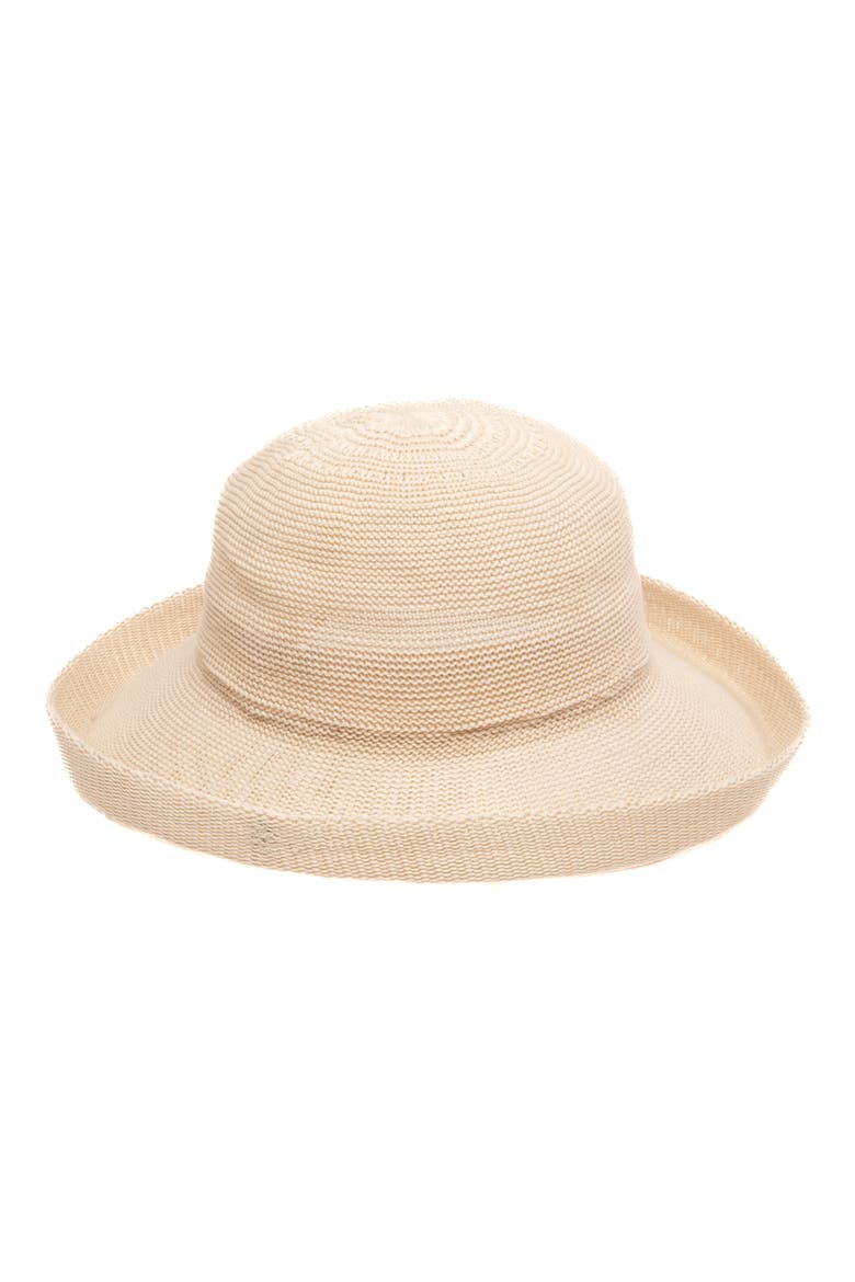 Knit Kettle Brim Hat, Main, color, CREAM