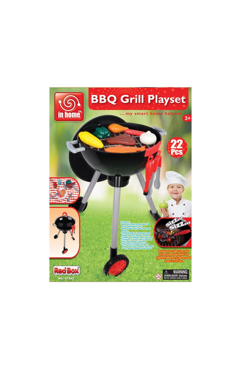 Red Box Light & Sound Barbeque Grill Set, Alternate, color, Black
