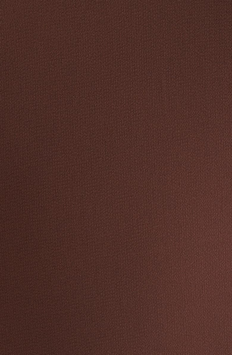 Princess Polly Chestnut Halter Neck Drop Waist Maxi Dress, Alternate, color, Brown