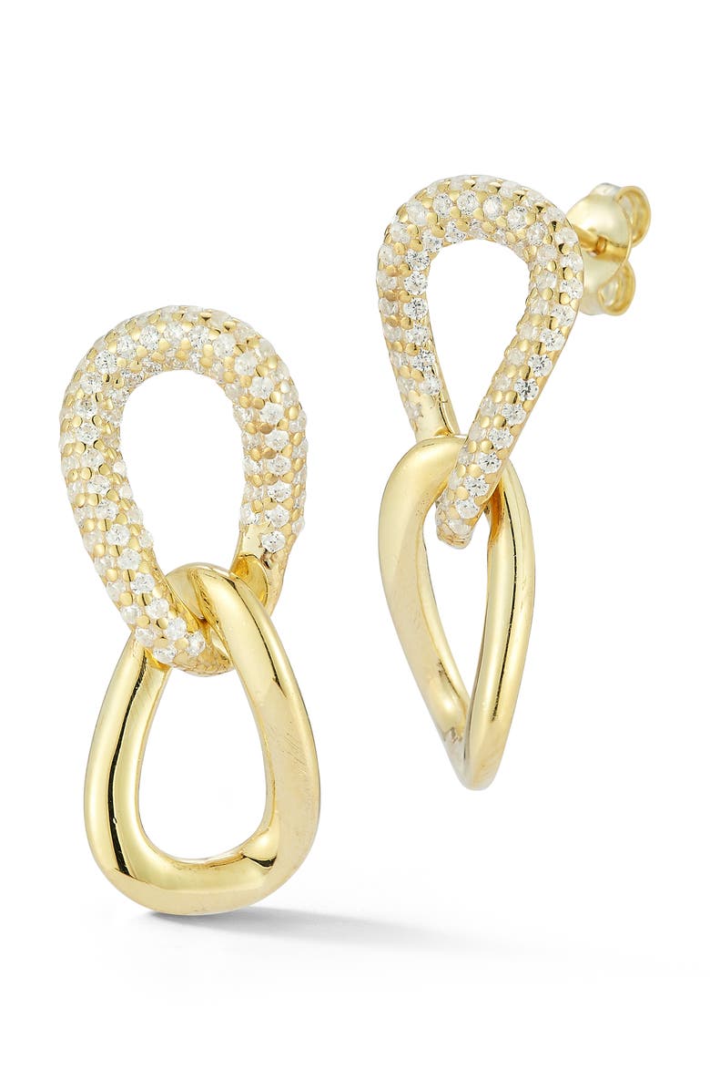 CHLOE AND MADISON Link Drop Earrings, Main, color, Gold