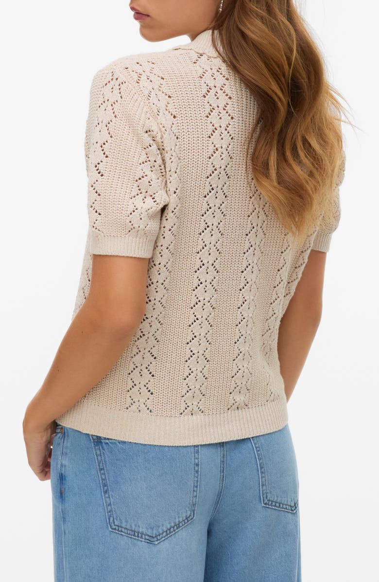 VERO MODA Daria Pointelle Cardigan, Alternate, color, 