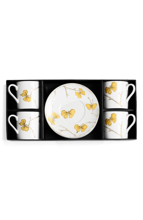 Butterfly Gingko Demitasse 9-Piece Set