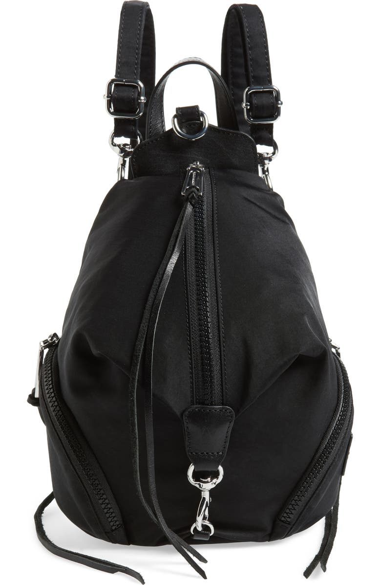 Rebecca Minkoff Mini Julian Nylon Convertible Backpack, Main, color,