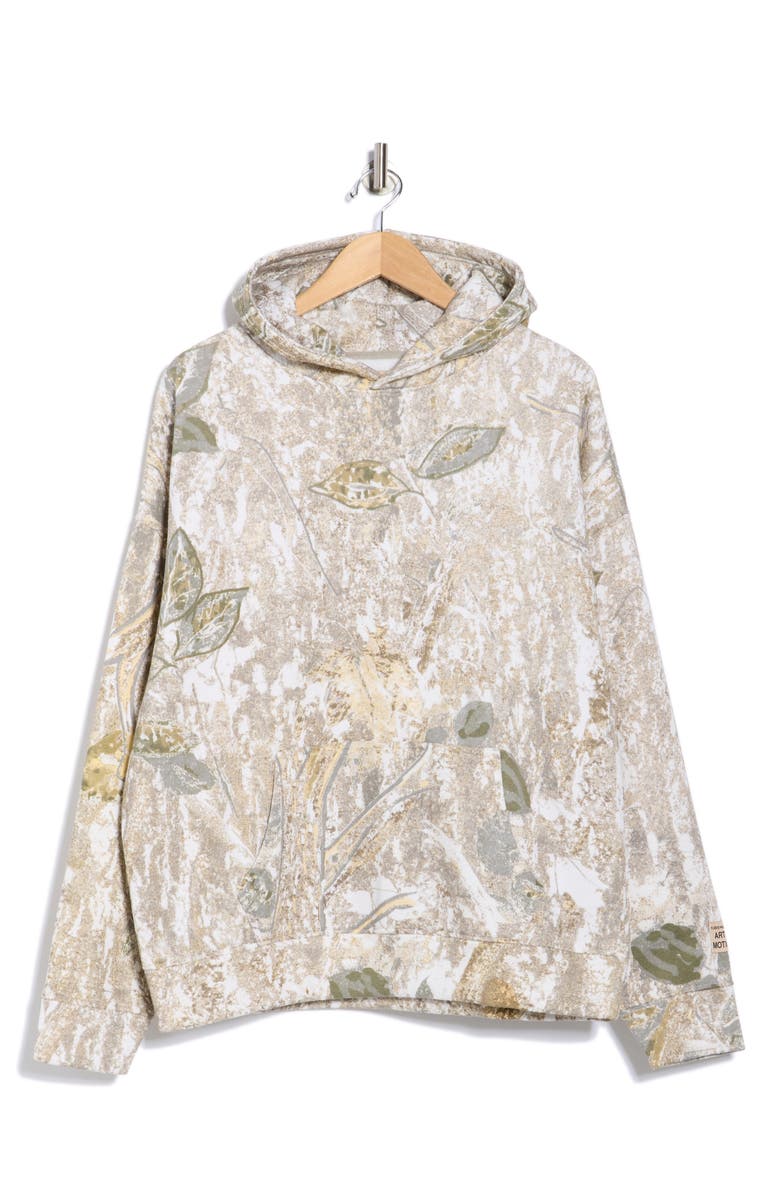 FLEECE FACTORY Camouflage Fleece Hoodie, Alternate, color, Muted Green