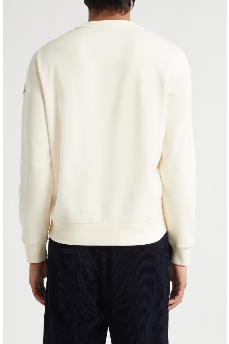 Cotton Blend Crewneck Sweatshirt, Alternate, color, IVORY