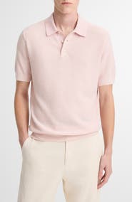 Vince Geometric Jacquard Polo Sweater