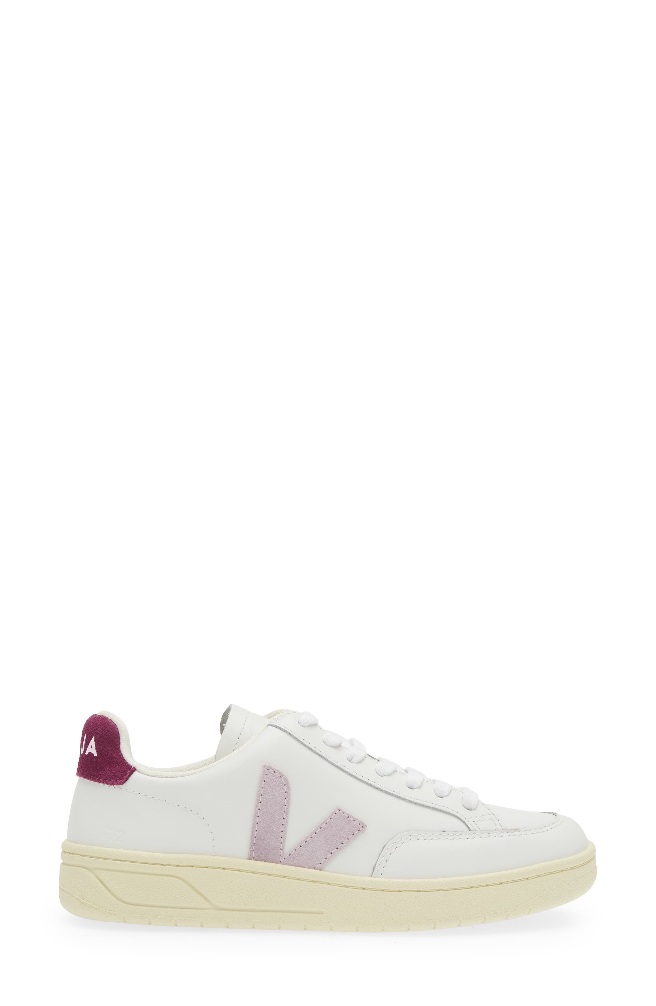 Veja V-12 Sneaker, Alternate, color, Extra-White Parme Magenta